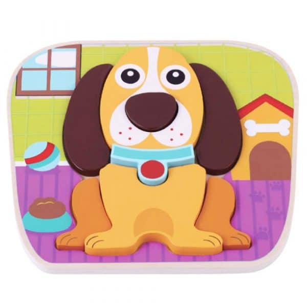 Dog Raised Puzzle, Tiny Toes Baby Boutique