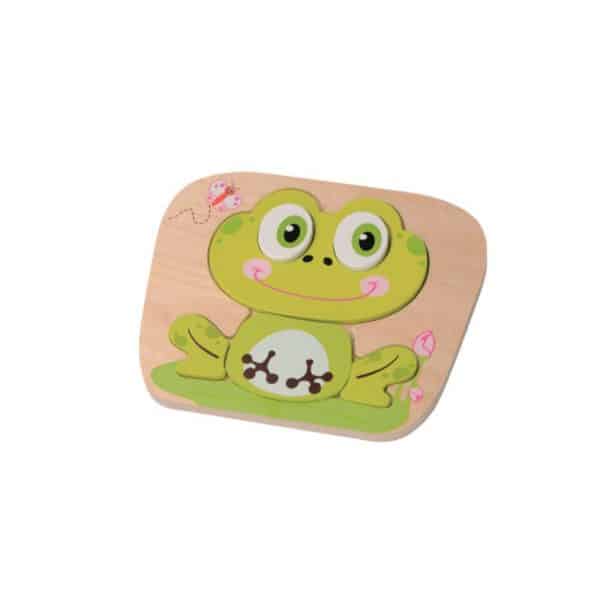 Frog Raised Puzzle, Tiny Toes Baby Boutique Trowbridge