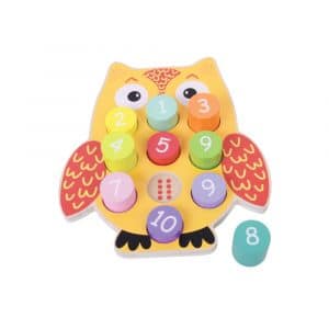 Owl Number Puzzle Clock, Tiny Toes Baby Boutique Trowbridge