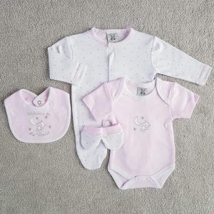 Welcome To The World Premature And Tiny Baby 4 Piece Set, Tiny Toes Baby Boutique Trowbridge