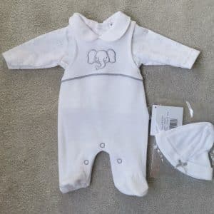 Elephant Dungaree Outfit, Tiny Toes Baby Boutique Trowbridge