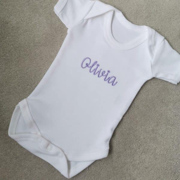Personalised Baby Vest, Tiny Toes Baby Boutique Trowbridge