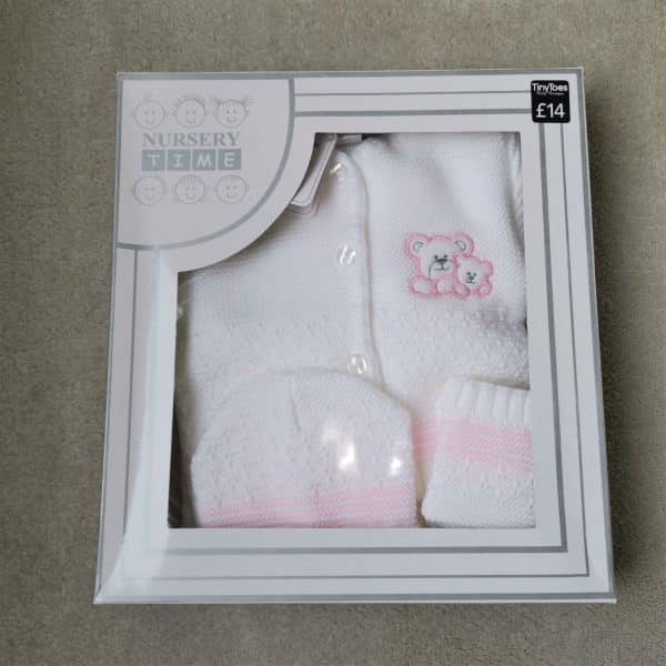 Pink Baby Gift Set, Tiny Toes Baby Boutique