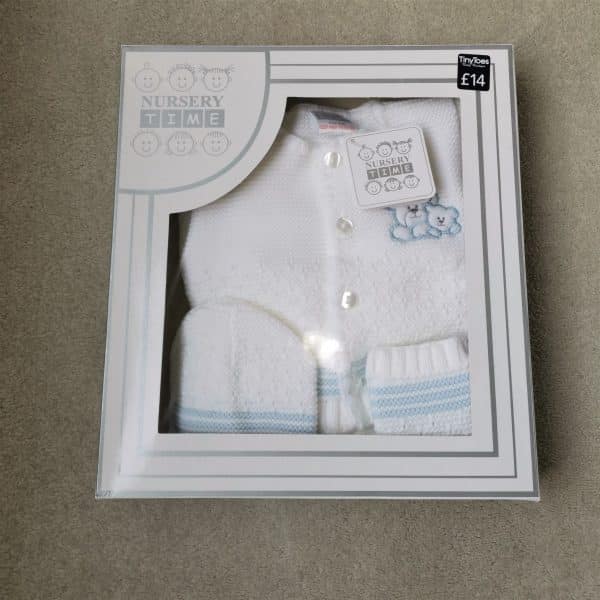 Knitted Four Piece Set, Tiny Toes Baby Boutique, Trowbridge