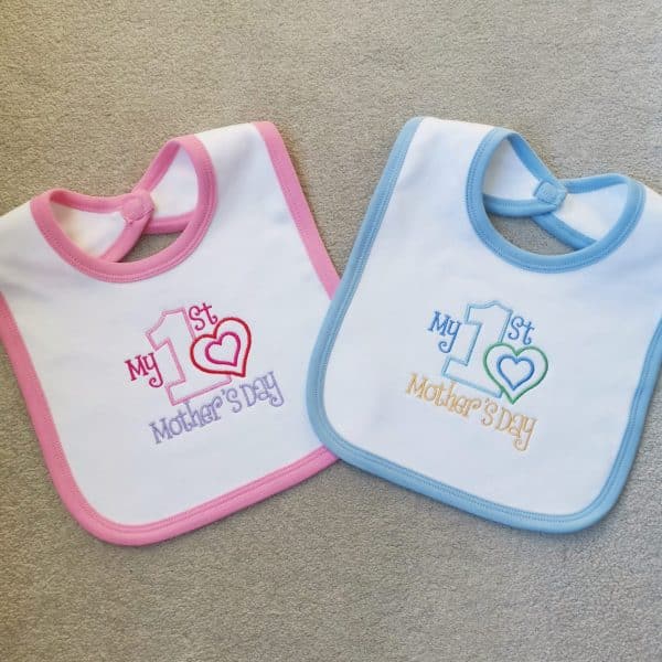 First Mothers Day Baby Bib, Tiny Toes Baby Boutique Trowbridge